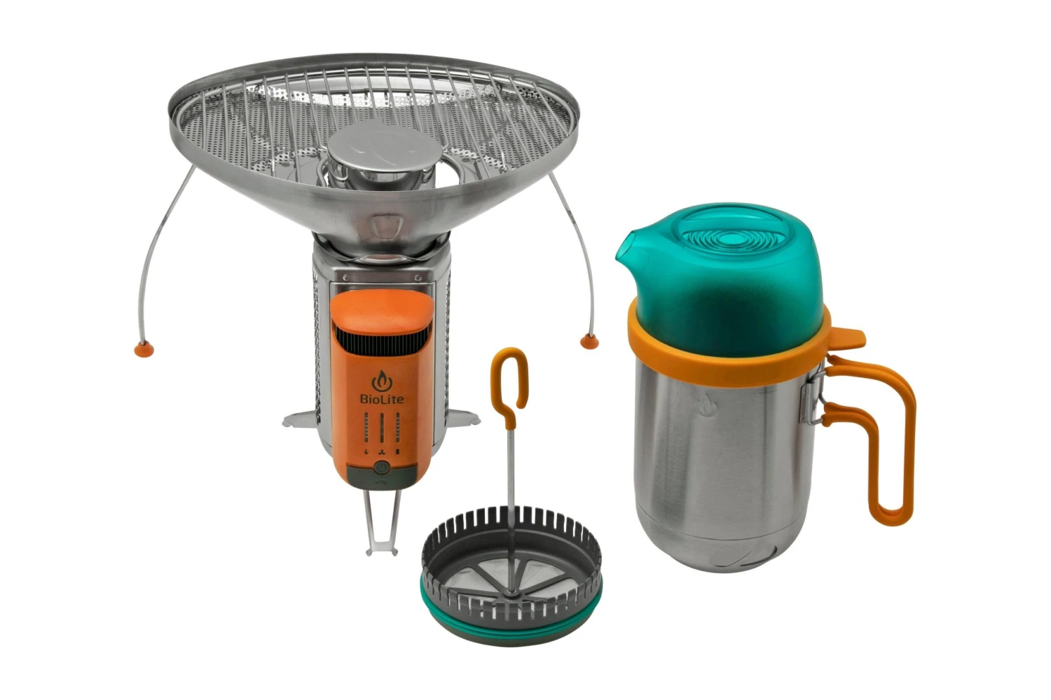 BioLite CampStove 2+ Complete Cook Kit, Réchaud à Bois Avec Powerbank Et Accessoires 3 BioLite CampStove 2+ Complete Cook Kit, Réchaud à Bois Avec Powerbank Et Accessoires
