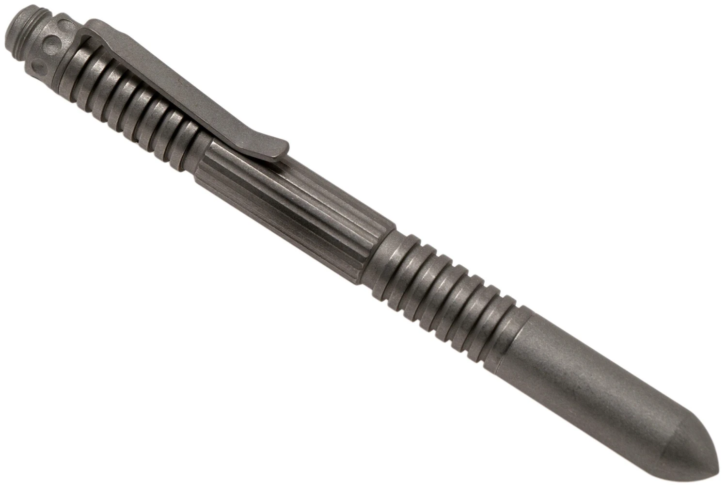 Rick Hinderer Extreme Duty Pen, Stainless Steel Working Finish, Stylo Tactique 3 Rick Hinderer Extreme Duty Pen, Stainless Steel Working Finish, Stylo Tactique