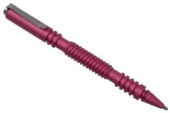 Rick Hinderer Spiral Investigator Pen, Aluminum, Matte Pink, Stylo Tactique