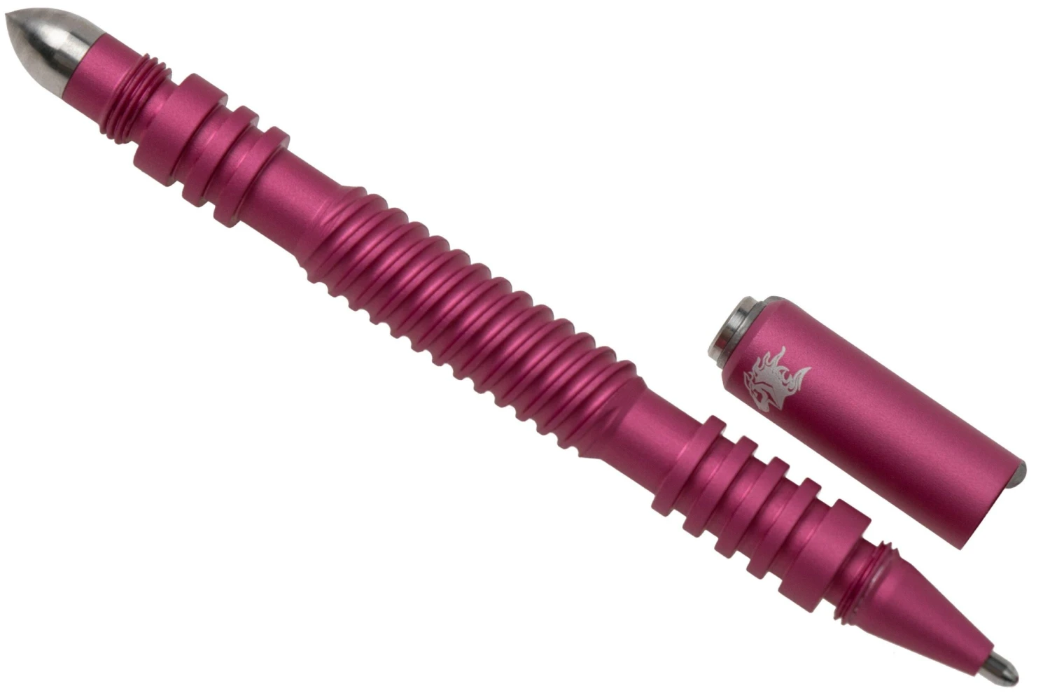 Rick Hinderer Spiral Investigator Pen, Aluminum, Matte Pink, Stylo Tactique 5 Rick Hinderer Spiral Investigator Pen, Aluminum, Matte Pink, Stylo Tactique – Image 3