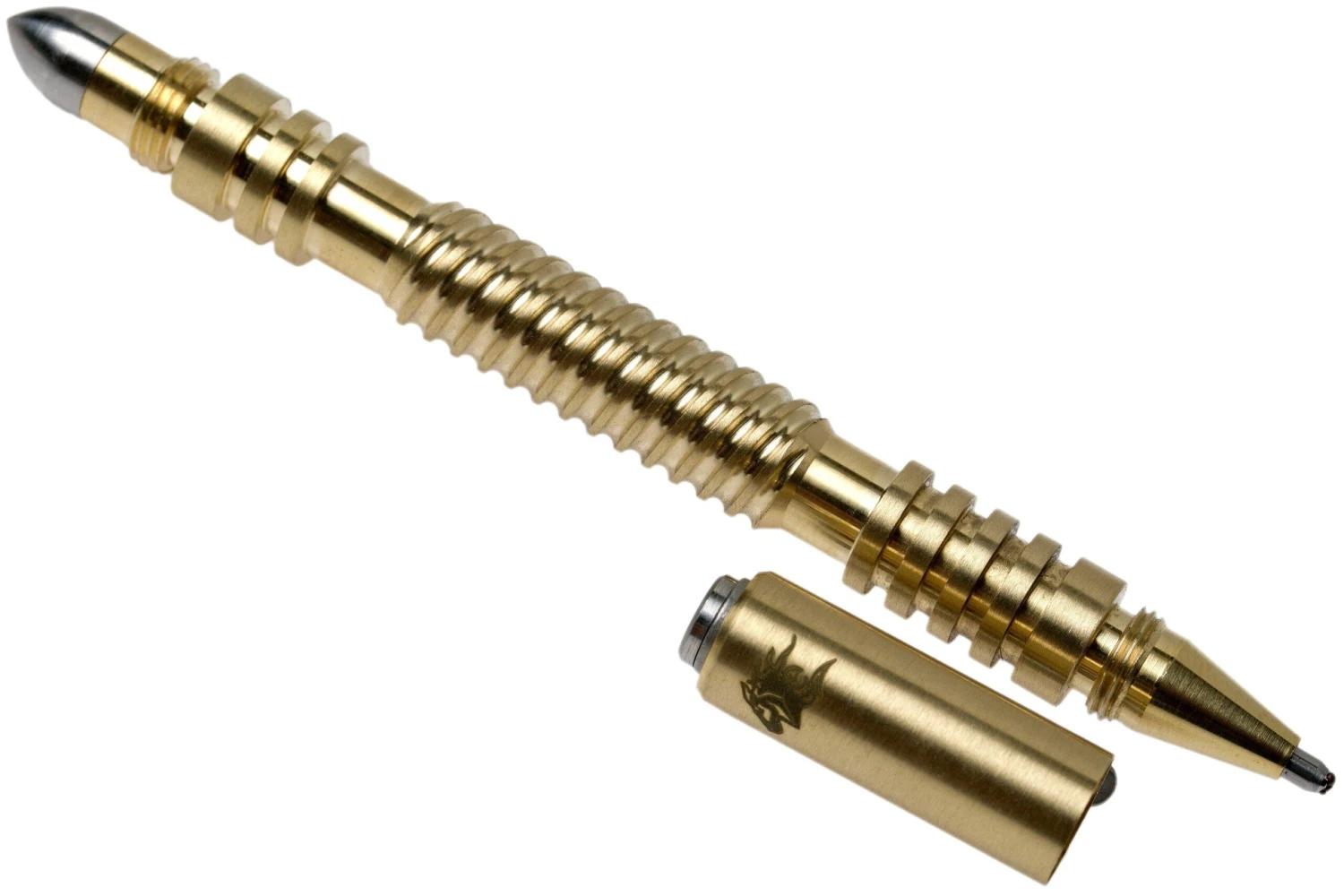 Rick Hinderer Spiral Investigator Pen Brass, Stylo Tactique 4 Rick Hinderer Spiral Investigator Pen Brass, Stylo Tactique – Image 2