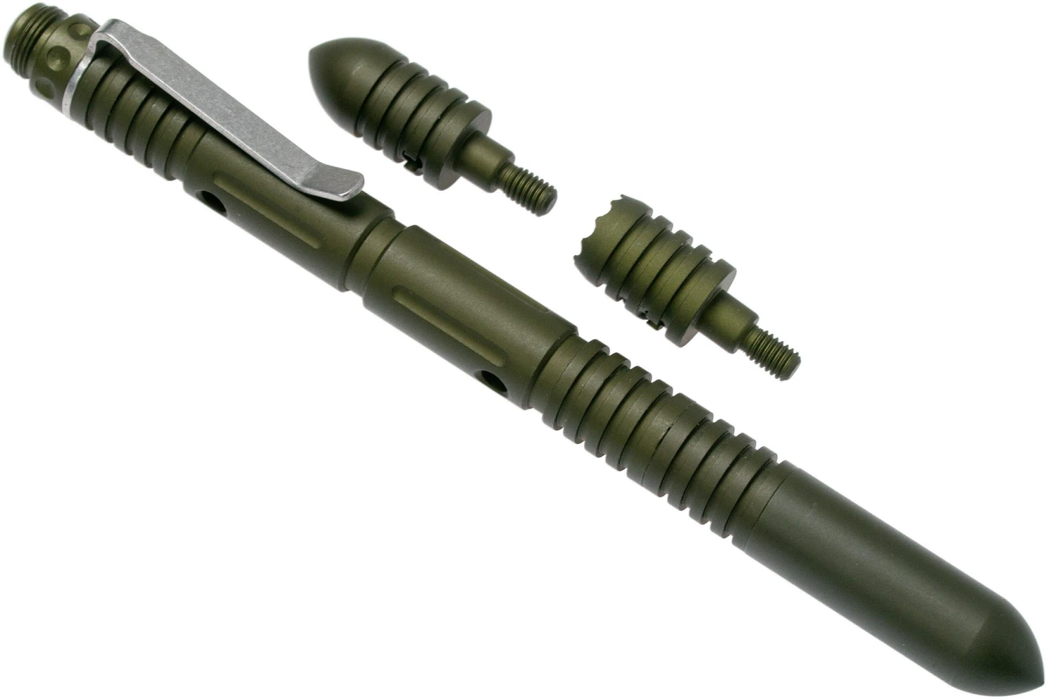 Rick Hinderer Extreme Duty Modular Kubotan Pen Deluxe Set Matte OD Green 3 Rick Hinderer Extreme Duty Modular Kubotan Pen Deluxe Set Matte OD Green