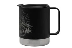 Klean Kanteen Insulated Camp Mug 1009750 Mountain Black, Tasse Avec Couvercle, 355 Ml