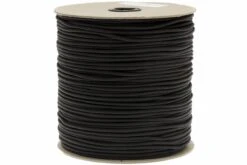 550 Paracord Type III, Couleur : Noir, 1000ft (304,8 M)