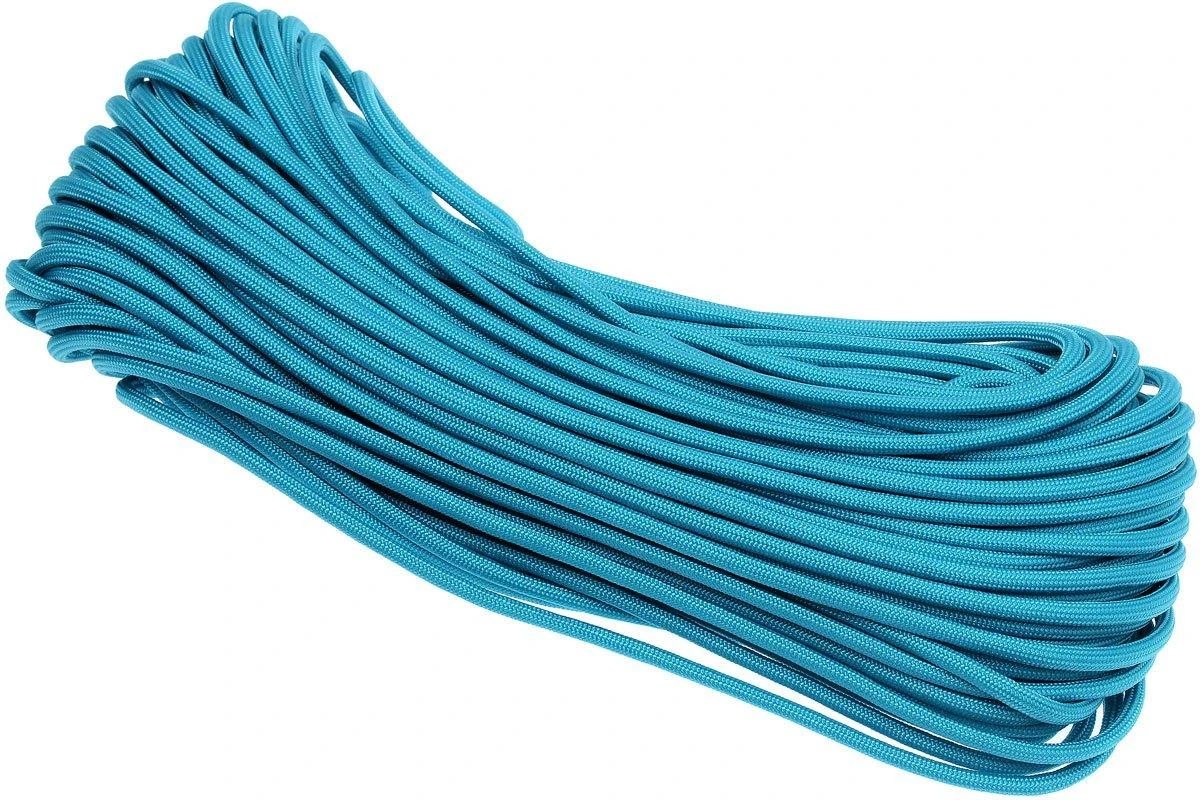 550 Paracord Type III, Couleur : Neon Turquoise, 100ft (30,48 M) 6 550 Paracord Type III, Couleur : Neon Turquoise, 100ft (30,48 M) – Image 4