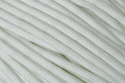 Knivesandtools 550 Paracord Type III, Couleur : White W/ Glow In The Dark, 100 Ft (30,48 M)