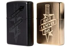 Knivesandtools Zippo Brass Brushed Knife, Bronze, Briquet -Plein Air Outils Magasin KTZPBRASSKNIFE 05 zippo knivesandtools