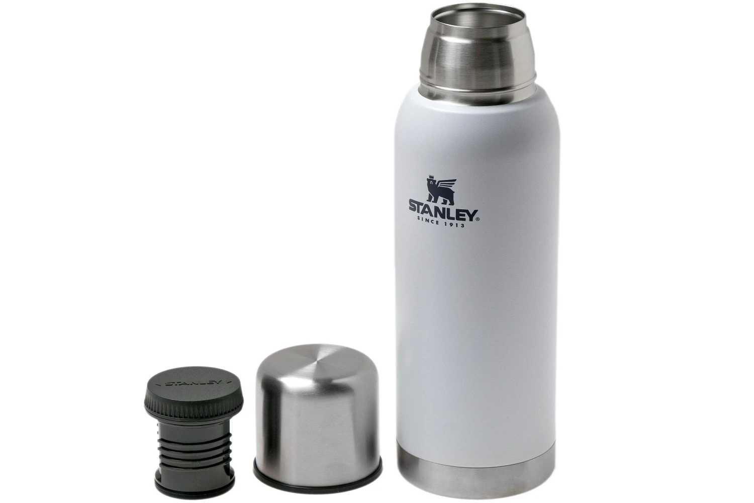 Stanley The Stainless Steel Vacuum Bottle 1L, Blanc, Bouteille Thermos 5 Stanley The Stainless Steel Vacuum Bottle 1L, Blanc, Bouteille Thermos – Image 3