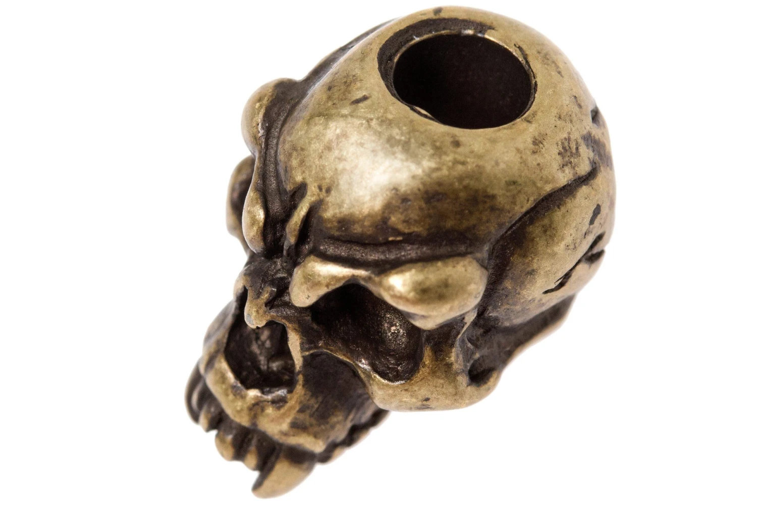 Schmuckatelli Fang Skull Bead Black Roman Brass Oxidized 4 Schmuckatelli Fang Skull Bead Black Roman Brass Oxidized – Image 2