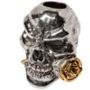 Schmuckatelli Rose Skull Bead 2-Tone Antique Rhodium/A.Gold -Plein Air Outils Magasin SER2AR AG 01 schmuckatelli