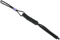WE Knife A-01B Paracord Lanyard Avec Titanium Bead, Noir