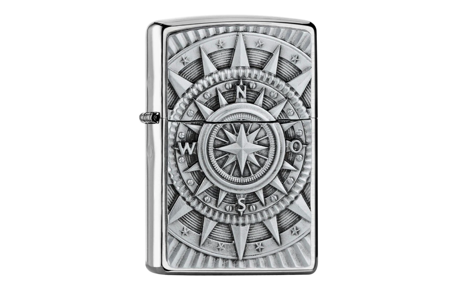 Zippo Compass Emblem 2005350, Brushed Chrome, Briquet 3 Zippo Compass Emblem 2005350, Brushed Chrome, Briquet