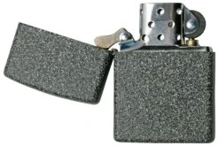 Zippo Iron Stone 60001272 Noir Et Blanc, Briquet -Plein Air Outils Magasin ZP211 000055 03 zippo