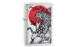 Zippo Asian Tiger Design Brushed Chrome 29889-000002, Briquet