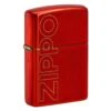 Zippo Logo Design Metallic Red 61010-000002, Briquet 2 Zippo Logo Design Metallic Red 61010-000002, Briquet -Plein Air Outils Magasin ZP61010 000002 01 zippo